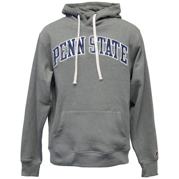 gray hooded sweatshirt with plaid arched Penn State
